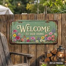 1pc Welcome Sign, Outdoor Decor, Plaque, Garden Sign, Patio Sign, Yard Decor, Porch Decor, Outdoor Wall Decor, Holiday Decor, Gift Inspiration, Rustic Decor (Random Style) - A - View 8