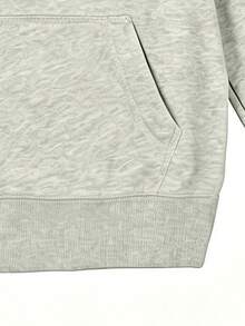 Women's Crewneck Sweatshirt, Travel Hoodie With Pockets, Cotton Top, Women's Fall/Winter Basic Sweatshirt - Light Heather Gray - View 5