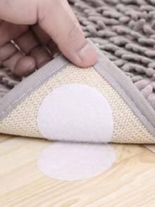 5/20/40pcs Strong Self-Adhesive Round Dots, Black & White Hook And Loop Fasteners, Suitable For Bed Sheets, Sofa Cushions, Carpets, Anti-Slip Mats/Adhesive Floor Mats, Furniture Protection Pads, Decorative Anti-Slip Mats, Textured Surfaces - Multicolor - View 5