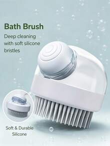 8pcs Pet Grooming Brush Set, Pet Self-Cleaning Set, Includes Pet Nail Clippers And Nail File, Flea Comb, Pet Bath Brush, Pet Shedding Brush, Pet Deshedding Comb, Silicone Toothbrush, Suitable For Small, Medium And Large Pet Bathing - Grey - View 9