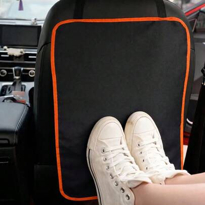 Car Seat Back Kick Mat, Anti-Fouling & Easy To Clean, Rear Seat Child Kick Protection Pad, Universal Fit For Car Interior