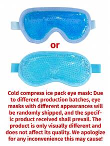 Reusable Cooling Gel Eye Mask - Hot/Cold Therapy For Relaxation, PVC Ice Pack Suitable For All Skin Types, Great For Travel, Sleep Mask - Multicolor - View 11
