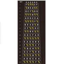Guitar Fretboard Note Stickers Fretboard Scale Chart Stickers For Practice, Unleash Your Guitar Potential 6-String Acoustic And Electric Guitar Fretboard Chart Labels Guitar Fretboard Stickers Folk Guitar Fretboard Stickers Electric Guitar Scale Chart Wooden Guitar Scale Stickers - Multicolor - View 5