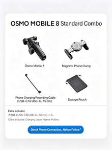 dji Osmo Mobile 8 Smartphone Gimbal OM8 360° Tracking Stabilizer Portable Selfie Stick For Live Streaming And Vlogging - View 7