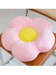 Sunflower Pattern Car Seat Cushion - Plush Back Support With Creative Floral Design, Multi-Use For Vehicle & Home, Comfortable Fatigue Relief Accessories - Multicolor - View 10