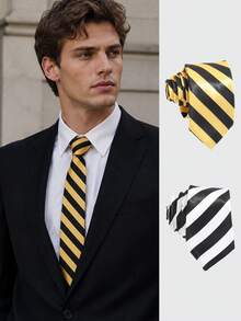 1pc Vintage Shiny Satin Twill Men's Skinny Tie, Cool Street Style Shirt Accessory - Multicolor - View 1