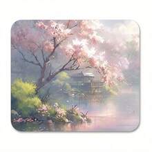 Japanese Landscape Extra Large Washable Rubber Mouse Pad, Office Computer Keyboard Mat, Back To School Gaming Mouse Pad, Desktop Accessory, Office Supplies, Gift For Men Women Friends, Non-Slip Rubber Base Desk Mat Set - Multi-color - View 11