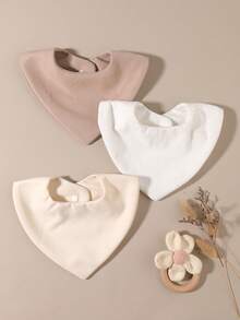 3pcs/Set Baby Bibs, Pretty Decorative Bibs For Baby Girls, Newborn Gift, Baby Gift - Multicolor - View 4