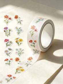 Daisy Wildflower Sticker Roll, Butterfly Planner Stickers, Floral Postage Stamp Stickers - Laptop, Water Bottle, Phone, Skateboard Decals, Planner Supplies, Decorative Envelope Seal Stickers - A - View 9
