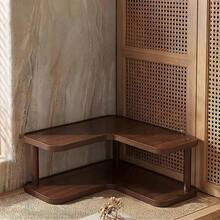1件 3層 L型木製角落收納架，復古多層桌面角落收納器，廚房調料架與杯架，多功能省空間收納架，式展示架，適用於茶具、調味料罐、辦公用品，居家廚房臥室使用 - 彩色 - 查看 9