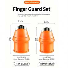 1/ 3pcs Silicone Thumb Cutter Set (Thumb Knife, Finger Sheath)-Stainless Steel Blade For Gardening, Plant Care And Picking; Ergonomic Design, Durable Silicone - Multicolor - View 3