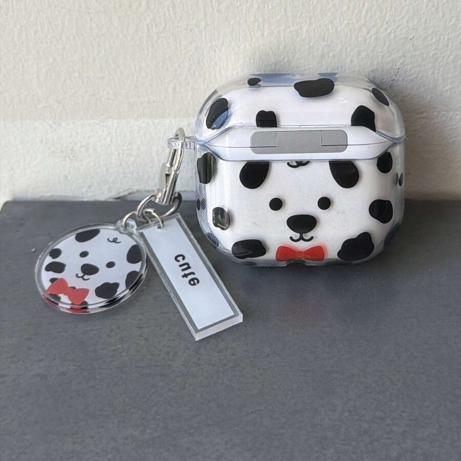 Minimalist Puppy Earphone Case Compatible With AirPods Case 2/3/4/Pro/Pro2/Pro3, With Pendant, Anti-Drop Earphone Case, Gift, Fashion Accessory, Combining Aesthetics And Practicality