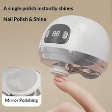 2-In-1 Electric Nail Clipper & Polish Grinder With LCD Display, 3-Speed Automatic Trimmer, LED Light & Residue Storage, USB-C Rechargeable Manicure Care Tool - Multicolor - View 10