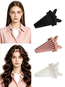 1Pc No Heat Damage Large Root Lift Hair Volume Clip, Perfect Hair Volume Enhancer, Strong Grip, High Elasticity Material, Lightweight And Portable, No Manual Styling Hair Volume Clip Comb - Multicolor - View 2