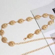 High-Quality Metal Waist Chain, European And American Style Summer Accessory, Versatile For Various Women's Clothing And Dresses - Gold - View 2