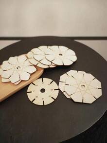 1/4pcs Set Woven Flower Shaped Wooden Disc Bracelet Weaving Tools,Friendship Bracelet Making,Bracelet Maker,Jewelry Making,Sewing,Sewing Supplies,Sewing Supplies And Accessories,Crochet,Craft Supplies For Adults,Crochet Supplies - Multiple Styles - View 2