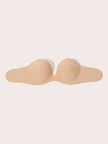 Lignisse Silicone Sticky Bra Invisible Push Up Strapless Backless Self-Adhesive Seamless Lift Gathering Deep V Plunge Bra Nipple Cover Women Intimates - Multicolor - View 15