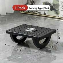 1pc Under Desk Foot Rocker, 180° Rotating Foot Stool With Massage Rollers, Non-Slip Footrest, Suitable For Office And Home, Foot Massage Pedal To Relieve Leg Fatigue - Multicolor - View 9