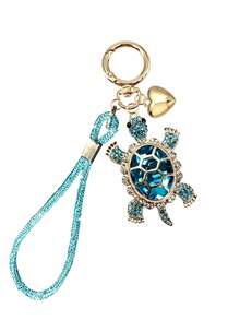 Turtle Keychain, Heart Combination Charm Keychain,Imitation Crystal Sea Turtle Key Ring, Perfect Gift For Women, Teacher'S Day /Thanksgiving Gifts - Multicolor - View 15