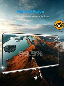 2Pcs 3D Curved HD Tempered Glass Film Full Coverage 9H Hardness Explosion Proof Anti Scratch Phone Screen Protector Compatible With Samsung Galaxy/Compatible With Huawei/Honor/ Reno/Compatible With OnePlus/Compatible With Xiaomi/ Note 15 14 13 Pro+ 4G 5G No Bubble Automatic Adsorption Protective Film - Clear - View 6