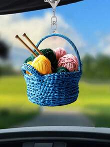 2d Flat Yarn Ball Acrylic Keychain,Wallet Or Handbag Accessory, Fashionable Party Keychain, Novel Acrylic Design Keyring,Backpack And Wallet Keychain - Multicolor - View 7
