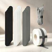 12‑Piece Flip Wrap Slap Band Set, Silicone‑Wrapped Metal Strips, Multipurpose Roll Stabilisers For Wrapping Paper And Poster Paper Storage Organisation - View 1
