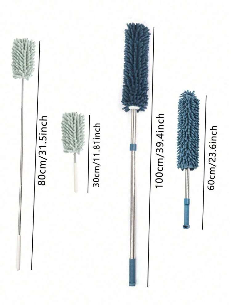 Ultra-Fine Fiber Duster, Retractable And Washable Feather Duster, Flexible Head Portable Duster, Suitable For Cleaning Ceiling Fans, Furniture, Blinds, Cars, High Storage Areas, Etc., Great Christmas Gift For Adults, Hanging Hole Retractable Ultra-Fine Fiber Duster, Washable Chenille Cleaning Tool, Suitable For Ceiling Fans, Blinds And Furniture, Halloween, Christmas Gift - Extra Long & Extra Large - View 10