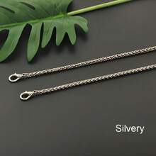 Bag Chain Strap Accessory Single Purchase Metal Chain Shoulder Strap Crossbody Replacement Chain, Durable, Reusable, Women's Twisted Chain Single Purchase Shoulder Strap Underarm, Suitable For Bag Chain Accessories, DIY Handmade Enthusiasts, Christmas, Halloween And Various Theme Parties - One Size - View 5