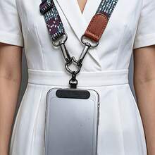 Stainless Steel Mobile Phone Lanyard Clip 360° Rotation Without Rope Jam With Cute Cat Head Spring Ring, Strong And Durable Metal Connecting Piece, Card - Multicolor - View 3