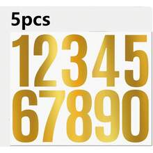 Reflective Stickers With 0-9 Numbers - Made Of Waterproof Vinyl Material With Strong Adhesion. Suitable For Outdoor Signs, Mailbox Address Plates, Vehicles, Helmets, Safety Labels And Windows. - New Arrival - View 14