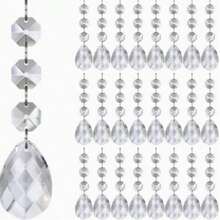 Christmas Clear Acrylic Pendant Snowflake Icicle Water Drop Decoration For Xmas Tree Winter Party Acrylic Ice Pendants - Multicolor - View 9