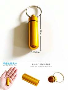 1pc Aluminum Alloy Pill Box, 3/5 Compartments Secure Medication Storage Container, Airtight Elderly Pill Organizer, First Aid Medicine Case, Customizable Metal Pill Holder, Pocket-Sized Pill Box And Container, Convenient For Carrying Daily Medications Outdoor, Waterproof Medicine Storage Box, Mini Metal Pill Box With Keychain, Suitable For Outdoor Travel Camping - Alloy - View 25