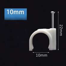 100pcs Steel Nail Cable Clips 5/6/8/10mm - 100pcs - View 6