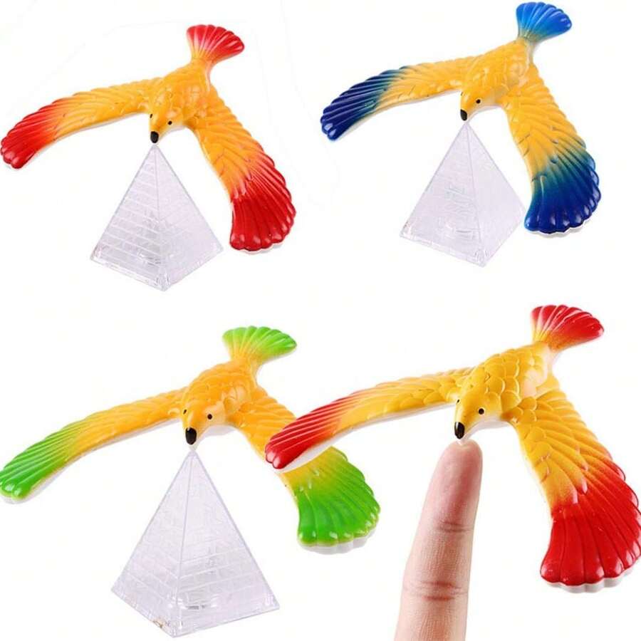 1/2/3/4pcs Balance Bird Gravity Bird With Pyramid Combination Adults Office Desktop Novelty Trick Party For Gift