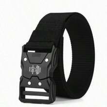 Unisex Outdoor Multifunctional Nylon Belt - Breathable Canvas Design, Quick Release Buckle, Comfortable And Durable, Suitable For Outdoor Sports And Training, Black, Sports Belt | Adjustable Belt | Durable Belt, Outdoor Multifunctional Belt - Multicolor - View 12