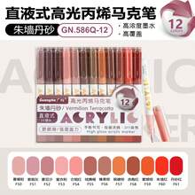 GuangNa 12/36/60/96/168/288 Colors High Gloss Acrylic Paint Marker Set, Student Art Professional Painting Pens, 36 Colors Skin Tone Set 1.0mm Gel Pens, Stackable Colors, Vibrant Fluorescent Ink, Waterproof, Light-Resistant, Strong Coverage, Large Ink Capacity, Suitable For Glass, Rock, DIY Coloring Books, Back To School Gift Set For Boys/Girls - Multicolor - View 37