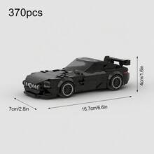 MIKEMENG 370/324/301/369/354/336 PCS Classic MOC Building Blocks Racing Car Set, Adult DIY Car Toy Model, Suitable For Collection, City Tech Champion Cup Series, Perfect As Birthday, Halloween, Christmas Gift For Boyfriend Or Husband - Model - View 14