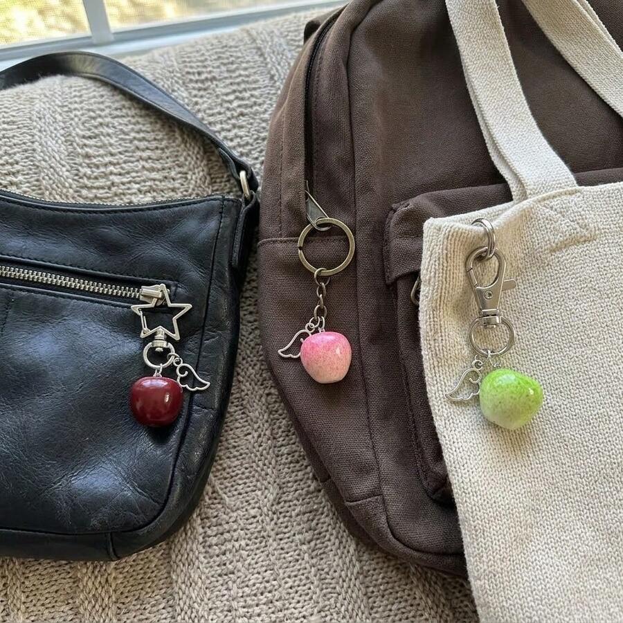 Creative Fruit Shaped Five-Pointed Star Keychain Y2K Fashion Personalized Bag Charm Ins Style Versatile Pendant - Multicolor - View 1