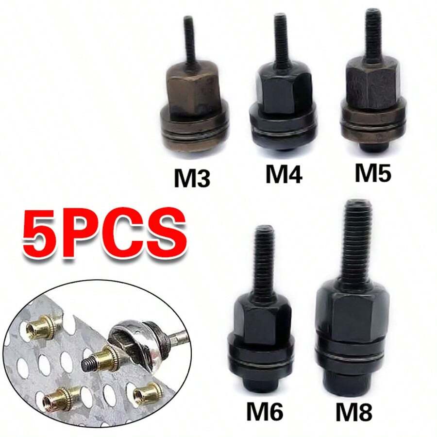 5x Hand Rivet Nut Head Nuts Simple Installation Manual Riveter Rivnut Tool - A - View 1
