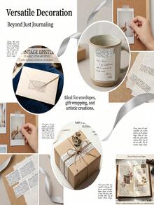 Washi Tape Gothic Style Decorative Tape For Journal DIY Vintage Stationery Decoration - Washi Tape - View 2