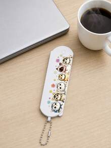 Cute Cat-Printed Folding Makeup Mirror, Mini Foldable Handheld Mirror, Portable Makeup Mirror For On-The-Go Use, Everyday Pocket Mirror, Perfect For Girls And Students, Ideal For Travel, Camping, The Office, Home, And Outdoor Use - Multicolor - View 5