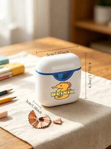 Customized Name Pencil Sharpener With Pencil, Personalized Dual-Hole Manual Pencil Sharpener, Customizable School Supplies, Teacher's Day Gift, Back To School - Multicolor - View 5