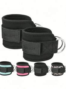 1 Set Leg Slimming Ankle Straps For Glute And Hip Training, Cable Machine Accessory For Leg Muscle Workout And Fitness - A - View 3