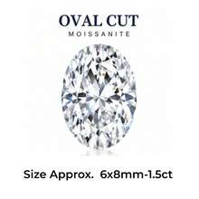 Moissanite Super White D Color Oval Cut Loose Stone VVS Clarity 8 Hearts 8 Arrows Small Size Accent Stone For Gold Silver Jewelry 1ct 2ct 0.8ct 2.5ct 3.0ct Loose Stone Clarity White D Grade - Oval Cut - View 9