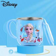 Disney Children's Stainless Steel Water Cup-Baby Milk Cup With Handle, Cute Cartoon-Printed Reusable Mug For Home Use And Parties, 260ml - Multicolor - View 16
