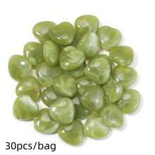 30pcs Acrylic Dual-Color Gradient Heart-Shaped Beads With Hole, Cute Sweet Heart Beads For DIY Bracelet, Necklace, Earrings, Keychain, Phone Chain, Jewelry Making Accessories - Heart Beads - View 10