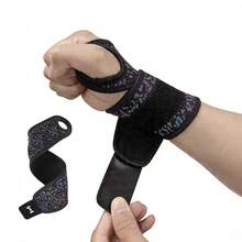 AA MASEDA 1pc Adjustable Sports Wrist Support, Wrist Joint Compression Band, High Elasticity Comfortable Breathable, Suitable For Men And Women, One Size Fits All - Black - View 4
