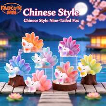 1 buah Boneka Resin Figur Lucu Berbentuk Rubah Ekor Sembilan Gaya Cina Baru Ukuran Besar, Kotak Buta Kreatif - A - View 3