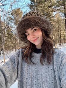 1PC Women's Solid Color Faux Mink Fur Hat, Autumn/Winter New Soft Comfortable Warm Minimalist Hat, Casual Versatile Warm Windproof Suitable For Daily Wear, Can Be Paired With Scarf - Multicolor - View 16