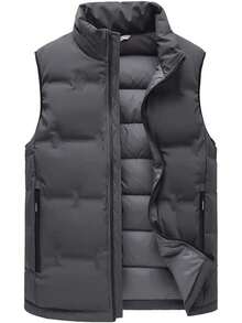 Men Thermal Underwear Vests - Black - View 8
